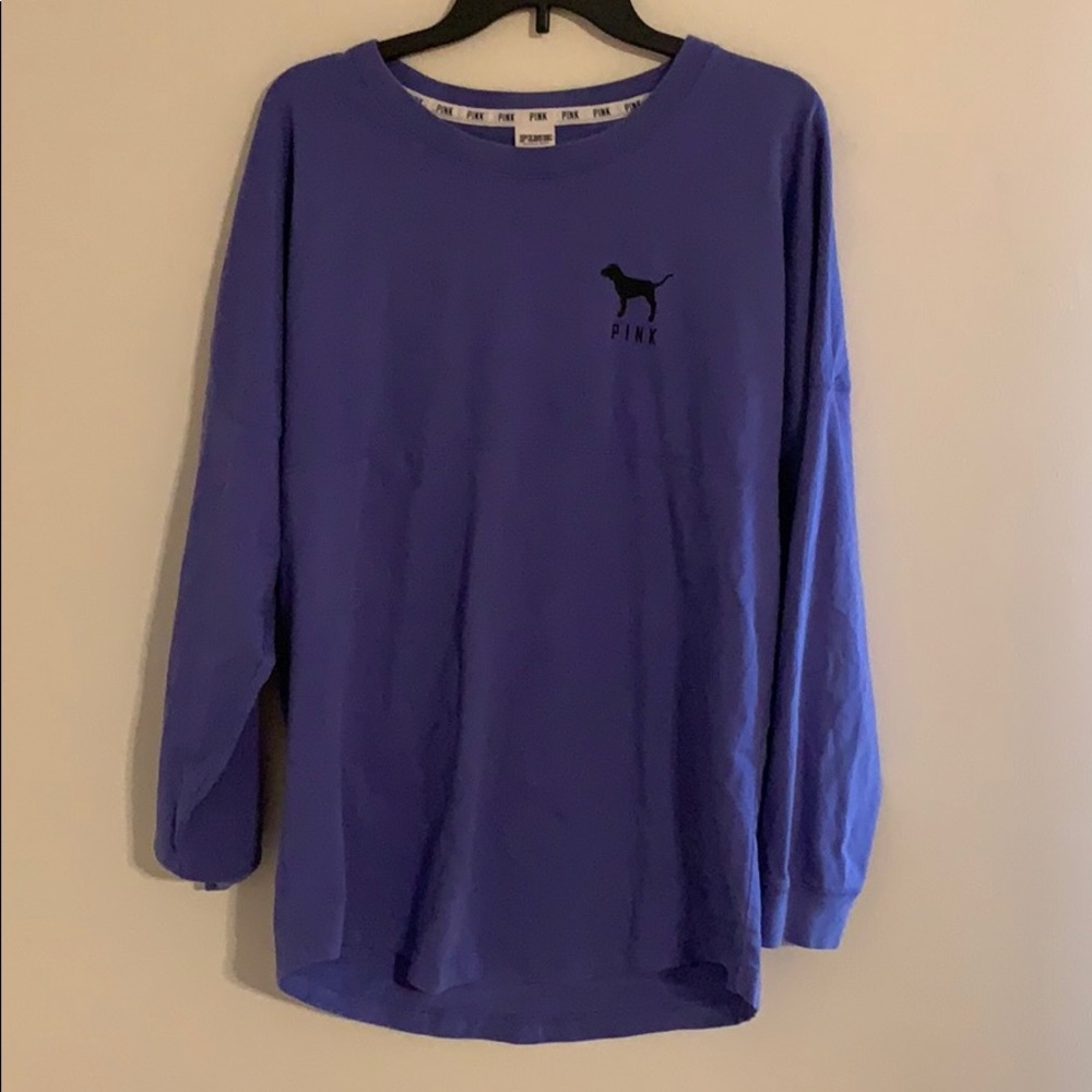 VICTORIA SECRET PURPLE/CHEETAH LONG SLEEVE SHIRT
